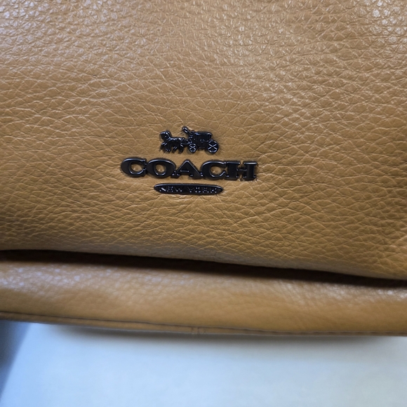 Coach Tan Leather Backpack - Picture 5 of 13